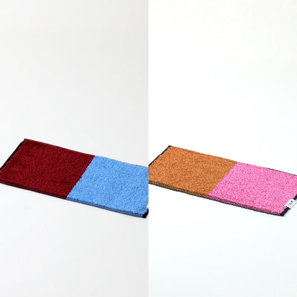 2Couleurs ハーフハンカチギフトボックスセット（ハーフハンカチタオル2枚）