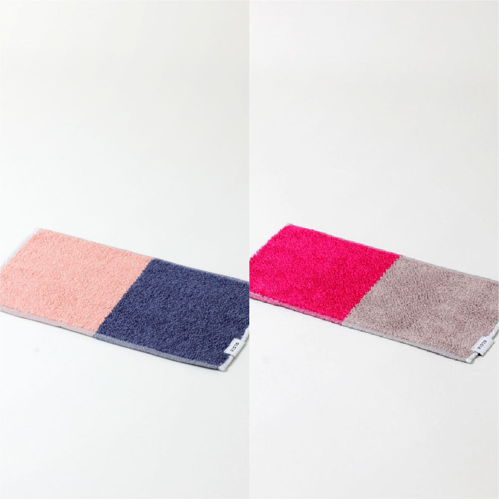 2Couleurs ハーフハンカチギフトボックスセット（ハーフハンカチタオル2枚）